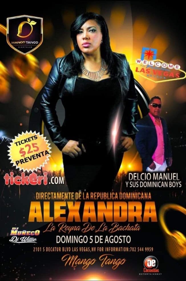 Event - Alexandra La Reyna De La Bachata en Las Vegas,NV - Las Vegas, Nevada - August 5, 2018 | concert tickets