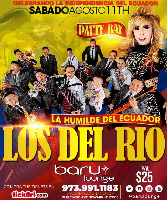 Event - Los del Rio de Ecuador y Patty Ray - Newark, New Jersey - August 11, 2018 | concert tickets