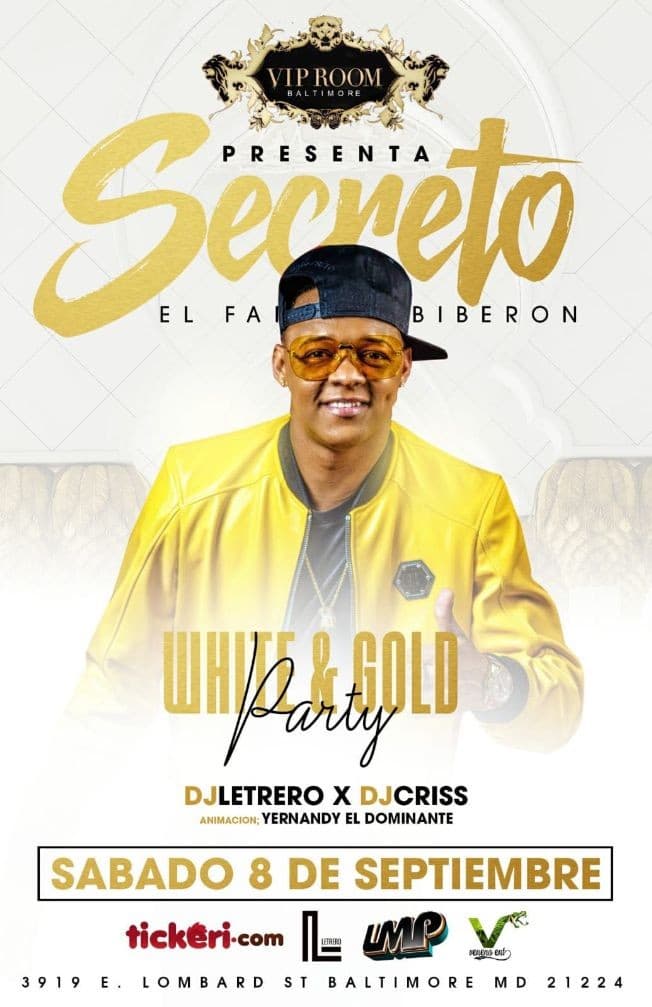 Event - Secreto El Famoso Biberon en Baltimore,MD - Baltimore, Maryland - September 8, 2018 | concert tickets