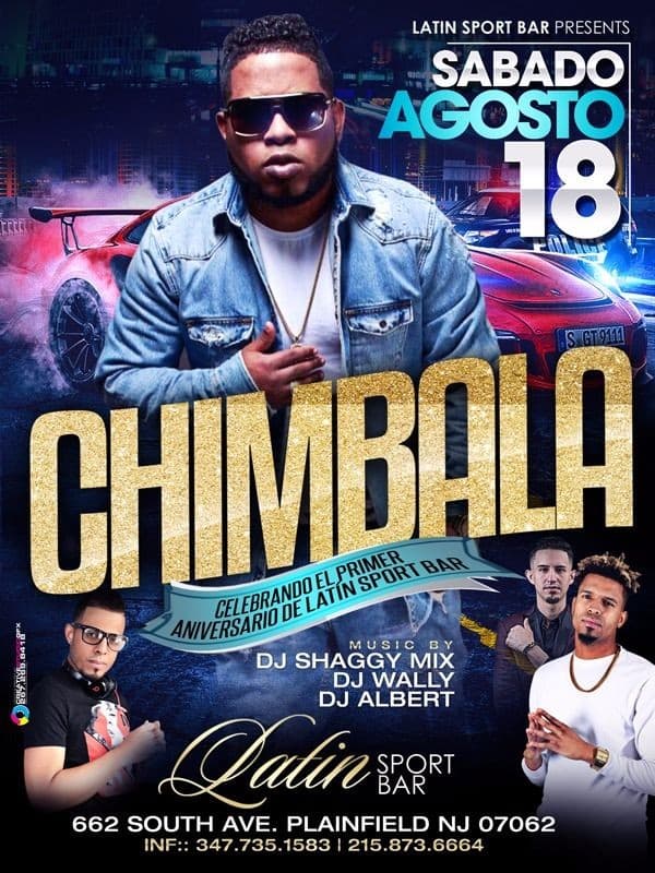 Event - Chimbala en Plainfield,NJ - Plainfield, New Jersey - August 18, 2018 | concert tickets