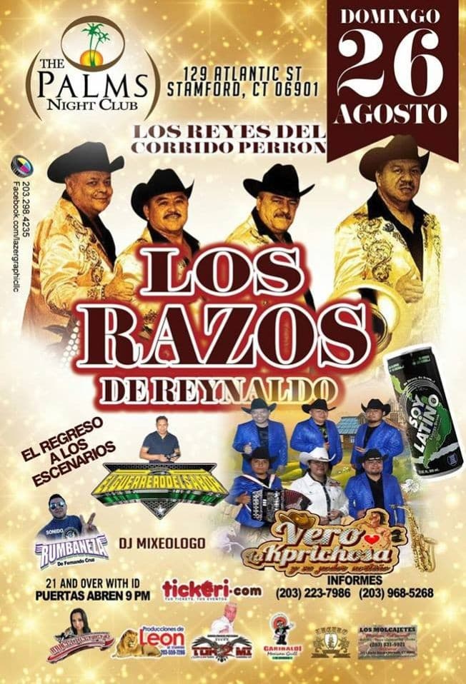 Event - LOS RAZOS DE REYNALDO EN STAMFORD, CT - Stamford, Connecticut - August 26, 2018 | concert tickets