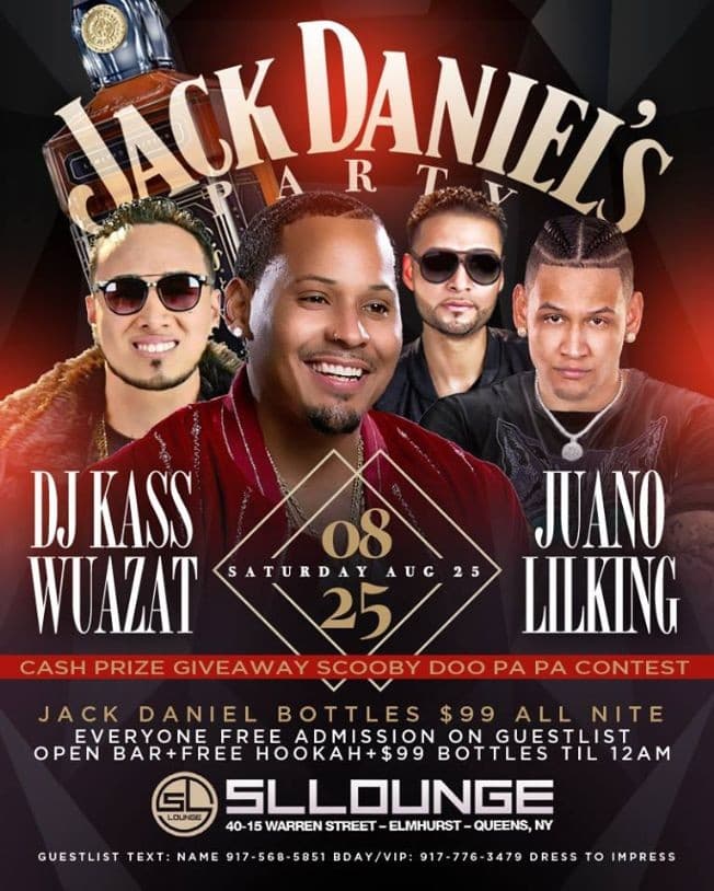 Event - Jack Daniels Party At SL Lounge - Queens, New York - August 25, 2018 | concert tickets