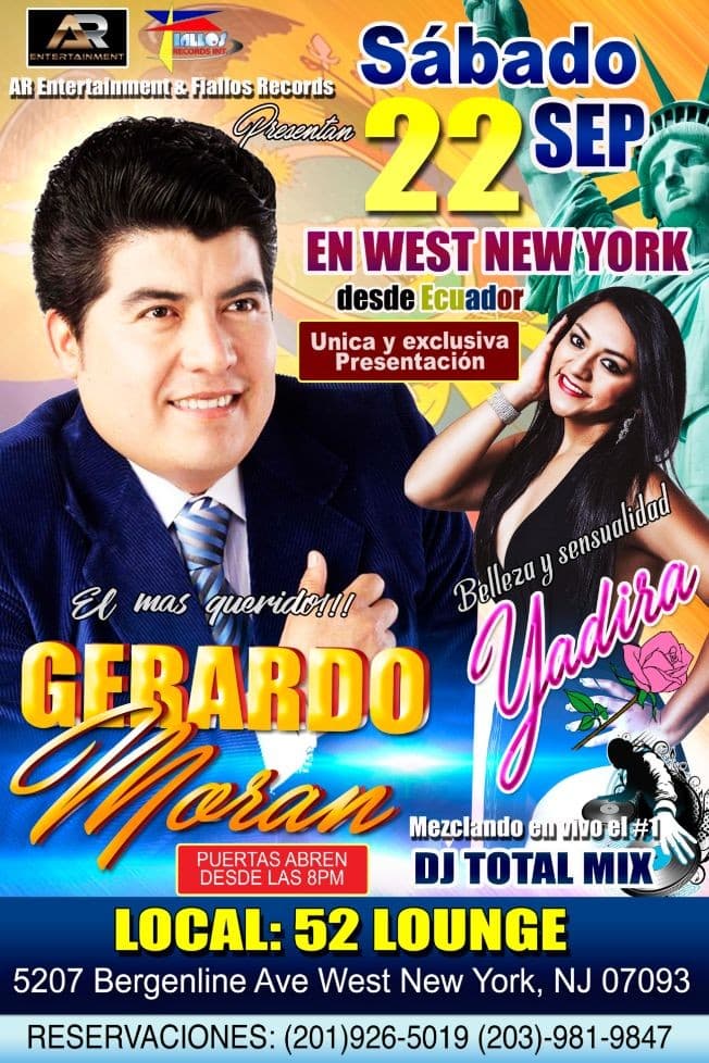 Event - Gerardo Moran - West New York, New Jersey - September 22, 2018 | concert tickets