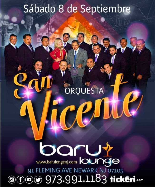 Event - Orquesta San Vicente del Salvador - Newark, New Jersey - September 8, 2018 | concert tickets