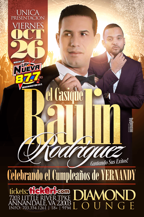 Event - El Cacique Raulin Rodriguez En Annandale,VA - Annandale, Virginia - October 26, 2018 | concert tickets