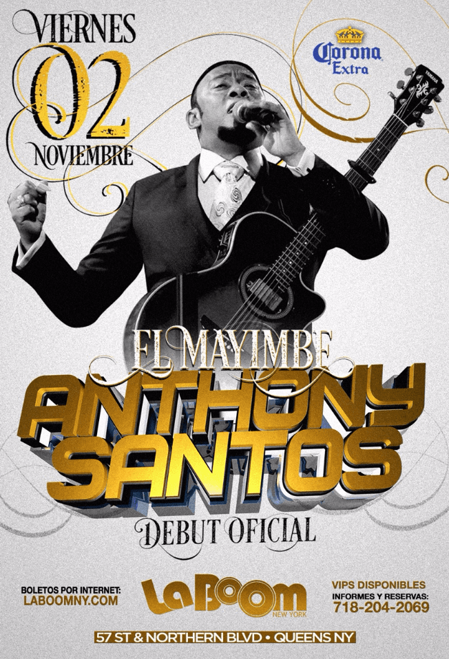 Event - El Mayimbe Anthony Santos En Queens,NY - Queens, New York - November 2, 2018 | concert tickets