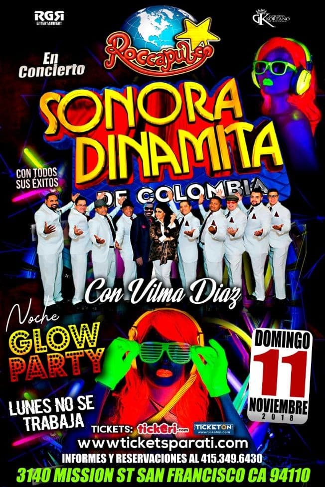 Event - La Sonora Dinamita en San Francisco - San Francisco, California - November 11, 2018 | concert tickets