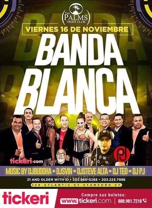 Event - BANDA BLANCA - Stamford, Connecticut - November 16, 2018 | concert tickets