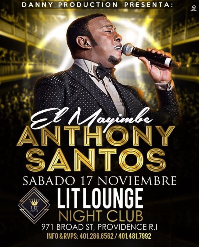 Event - EL MAYIMBE ANTHONY SANTOS EN PROVIDENCE R.I - Providence, Rhode Island - November 17, 2018 | concert tickets