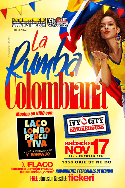 Event - La Rumba Colombiana en Washington DC - Washington, District Of Columbia - November 17, 2018 | concert tickets