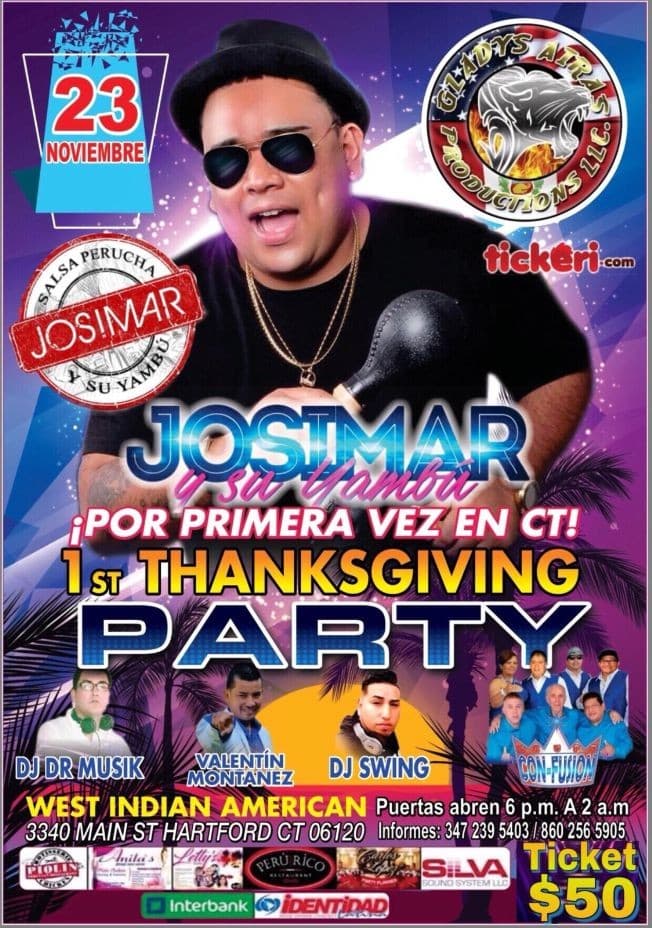 Event - Josimar y Su Yambu en Hartford,CT - Hartford, Connecticut - November 23, 2018 | concert tickets