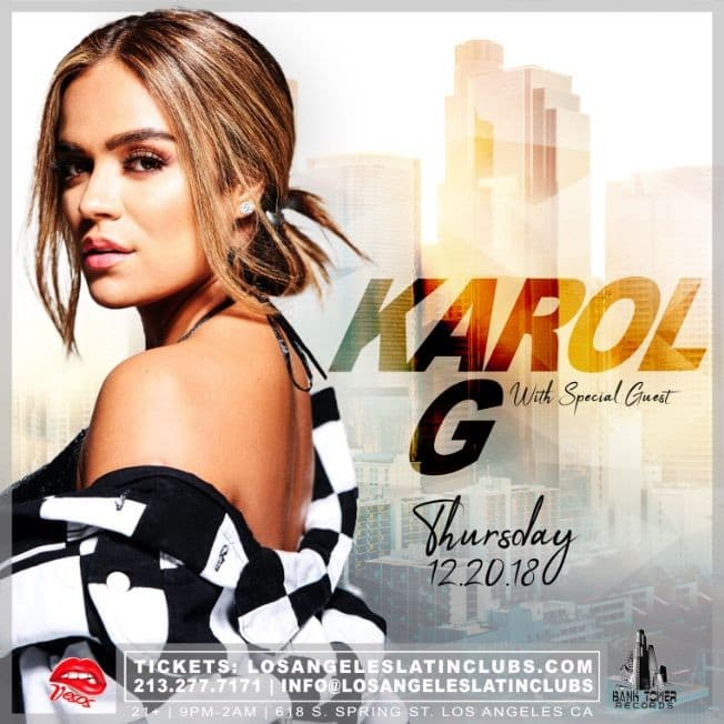 Event - Vesos Presents: Karol G (In Concert) - Los Angeles, California - December 20, 2018 | concert tickets