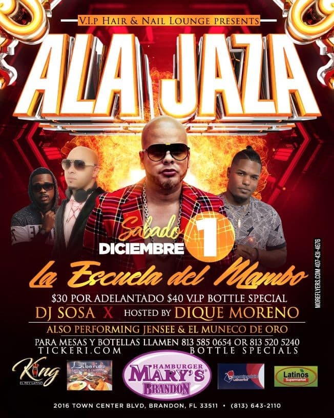 Event - Ala Jaza En Concierto - Brandon, Florida - December 1, 2018 | concert tickets