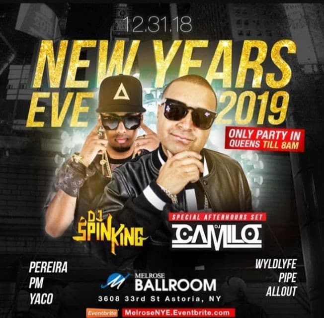 Event - New Years Eve 2019 DJ Camilo Live At Melrose Ballroom - New York, New York - December 31, 2018 | concert tickets