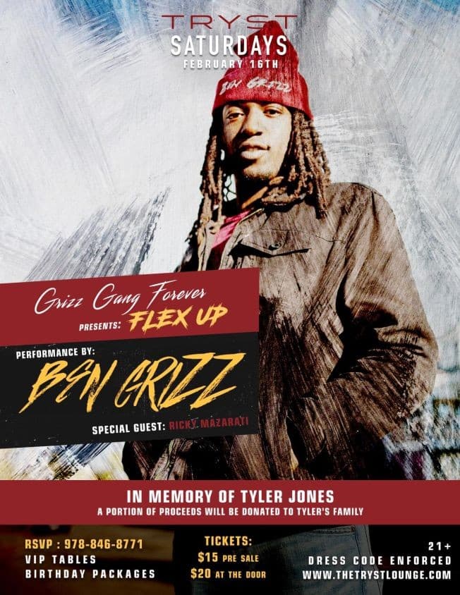 Event - GRIZZ GANG FOREVER PRESENTS FLEX UP BEN GRIZZ - Fitchburg, Massachusetts - February 16, 2019 | concert tickets