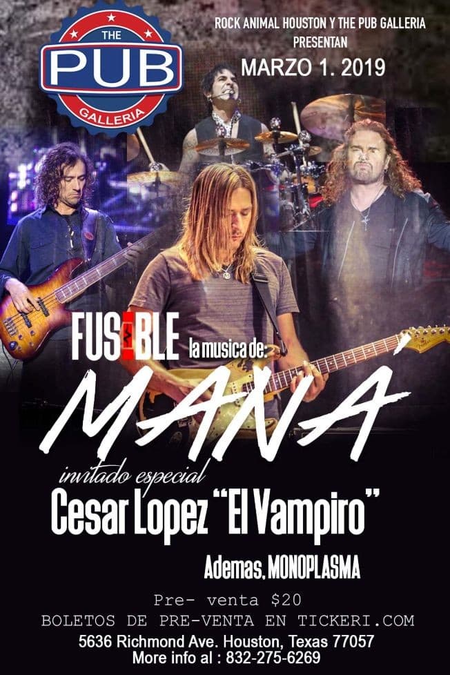 Event - Tributo a Mana - Houston, Texas - March 1, 2019 | concert tickets