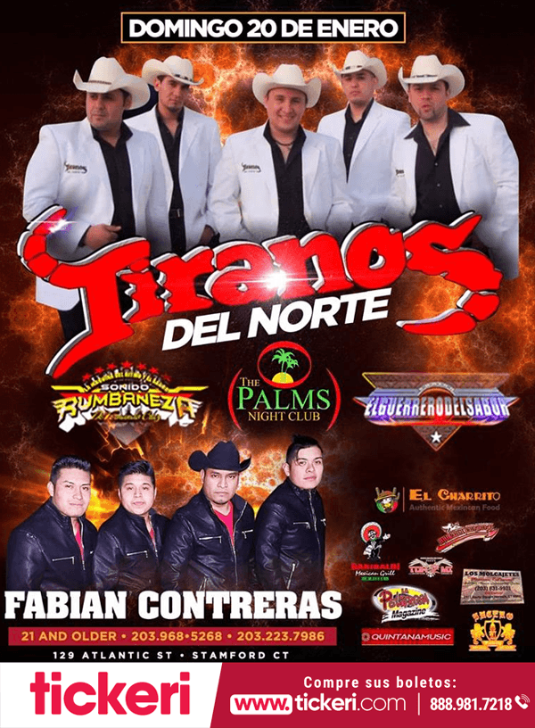 Event - Tiranos del Norte en Concierto en Stamford, CT - Stamford, Connecticut - January 20, 2019 | concert tickets