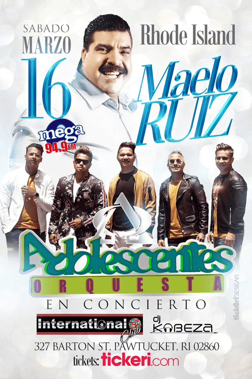 Event - Maelo Ruiz y Orquesta Adolescentes en Pawtucket, RI - Pawtucket, Rhode Island - March 16, 2019 | concert tickets