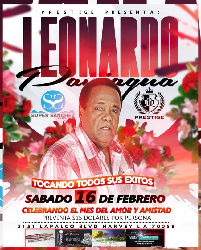 Event - Leonardo Paniagua en Harvey,LA - Harvey, Louisiana - February 16, 2019 | concert tickets