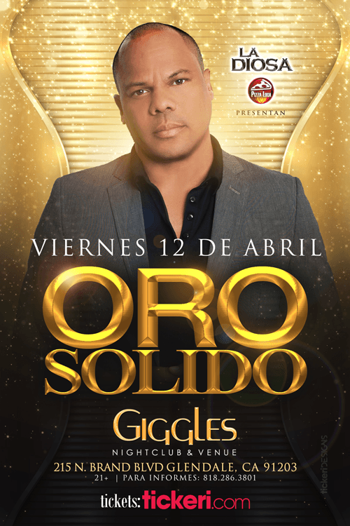 Event - ORO SOLIDO EN LOS ANGELES - Glendale, California - 12 de abril de 2019 | concert tickets