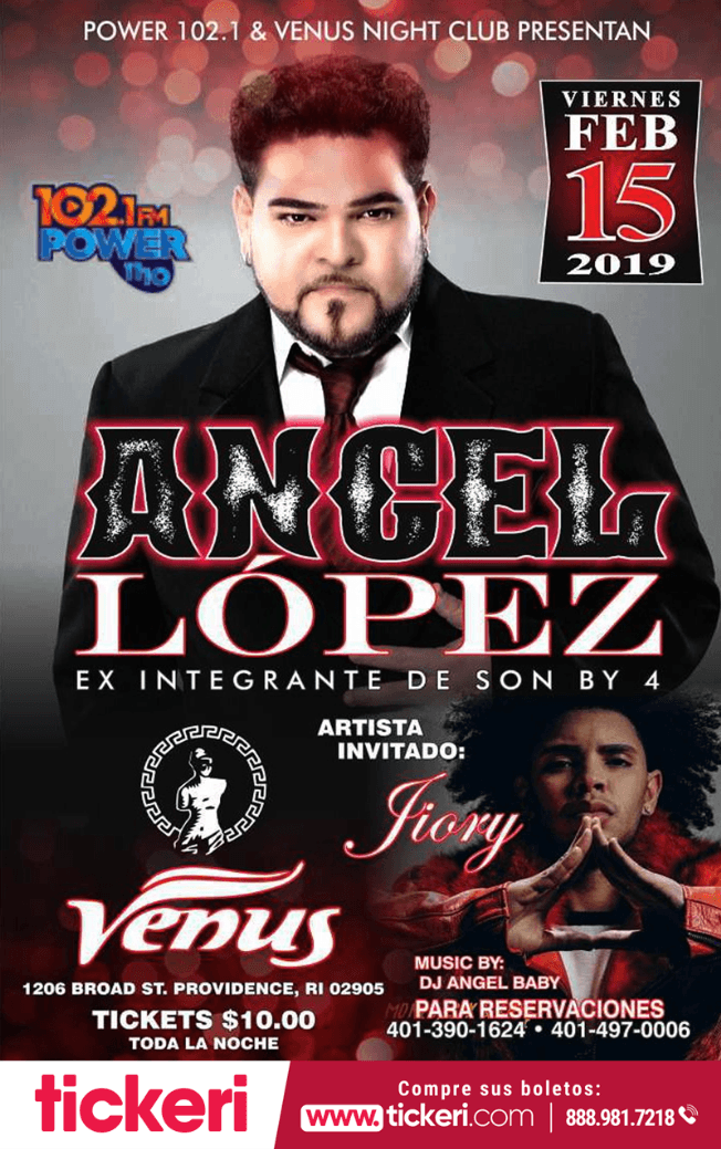 Event - Angel Lopez (ex integrante de Son by 4) en Providence RI - Providence, Rhode Island - February 15, 2019 | concert tickets