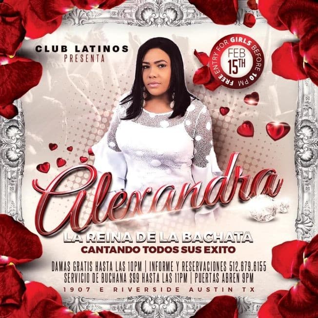 Event - Alexandra " La Reina De La Bachata " - Austin, Texas - February 15, 2019 | concert tickets