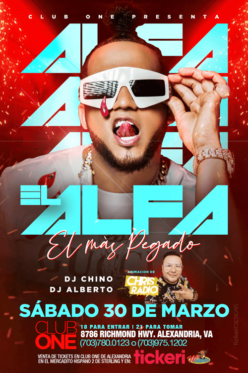 Event - El Alfa - Alexandria, Virginia - March 30, 2019 | concert tickets