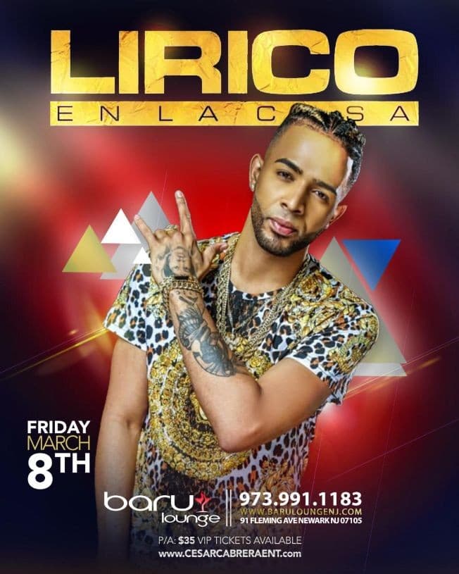 Event - LIRICO EN LA CASA - Newark, New Jersey - March 8, 2019 | concert tickets