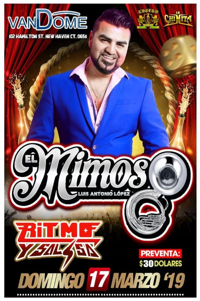 Event - El Mimoso en Concierto en Haven, CT. - New Haven, Connecticut - March 17, 2019 | concert tickets