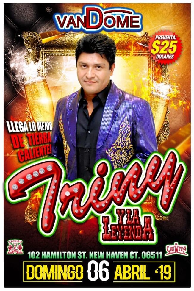 Event - Triny y La Leyenda en Concierto en Haven,CT - New Haven, Connecticut - April 6, 2019 | concert tickets