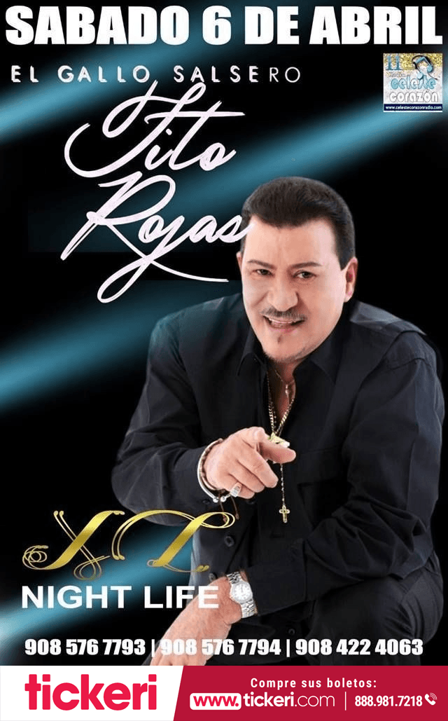 Event - Tito Rojas en Concierto en Elizabeth,NJ-canceled - Elizabeth, New Jersey - April 6, 2019 | concert tickets