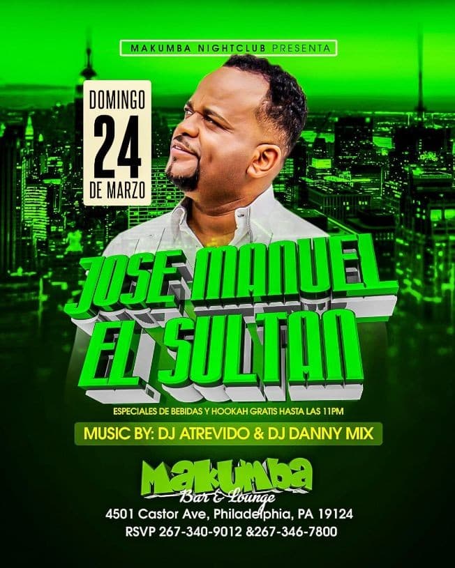 Event - Jose Manuel El Sultan en Concierto en Philadelphia, PA - Philadelphia, Pennsylvania - March 24, 2019 | concert tickets