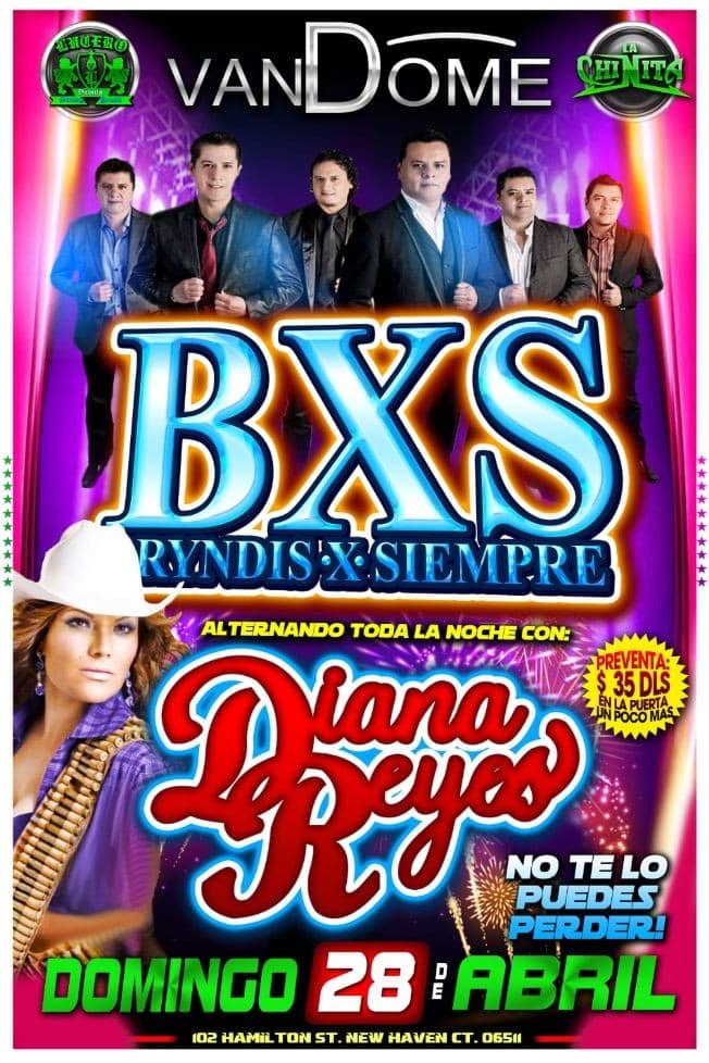 Event - Brindis x Siempre Y  Diana Reyes en Concierto en New Haven,CT - New Haven, Connecticut - April 28, 2019 | concert tickets