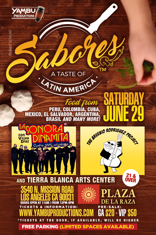 Event - Sabores: A Taste of Latin America 2019 (Latin Food Festival) CANCELED - Los Angeles, California - June 29, 2019 | concert tickets