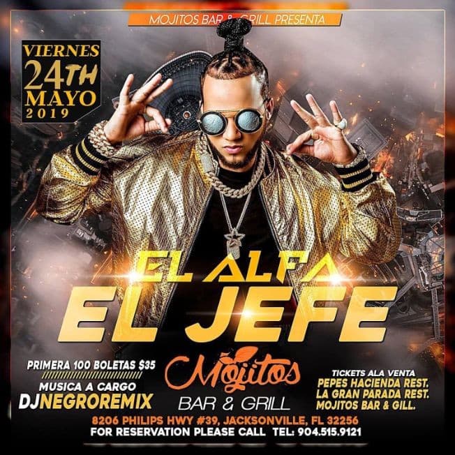 Event - El Alfa El Jefe en Concierto en Jacksonville,FL - Jacksonville, Florida - May 24, 2019 | concert tickets