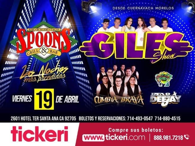 Event - Giles Show y Cumbia Brava  en Concierto en Santa Ana,CA - Santa Ana, California - April 19, 2019 | concert tickets