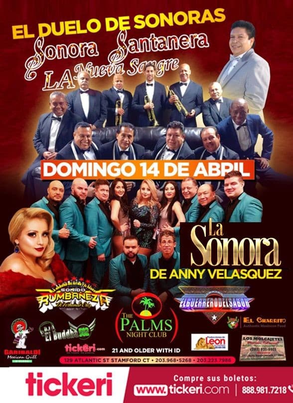 Event - Sonora Santanera vs. La Sonora en Concierto en Stamford ,CT - Stamford, Connecticut - April 14, 2019 | concert tickets