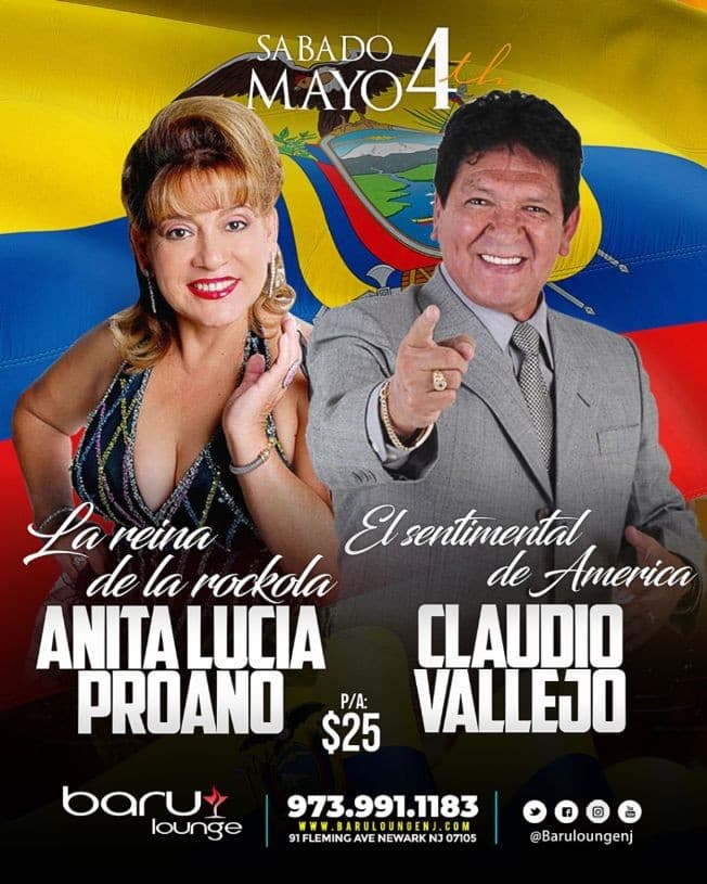 Event - Anita Lucia Proano & Claudio Vallejo - Newark, New Jersey - May 4, 2019 | concert tickets