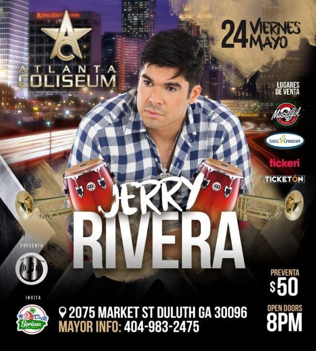 Event - JERRY RIVERA - Duluth, Georgia - May 24, 2019 | concert tickets