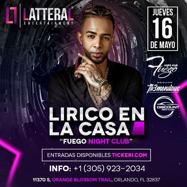 Event - Lirico en La Casa - Live - Orlando, Florida - May 16, 2019 | concert tickets