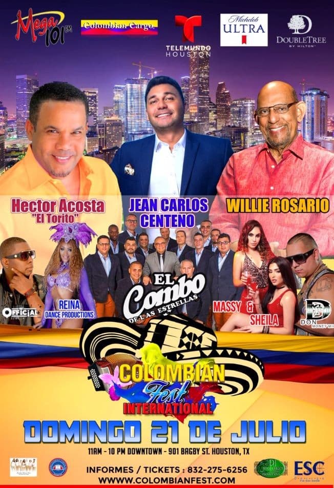 Event - Colombian Fest Houston 2019 - TICKETS AVAILABLE AT THE DOOR!!! $25 CASH! - Houston, Texas - July 21, 2019 | concert tickets