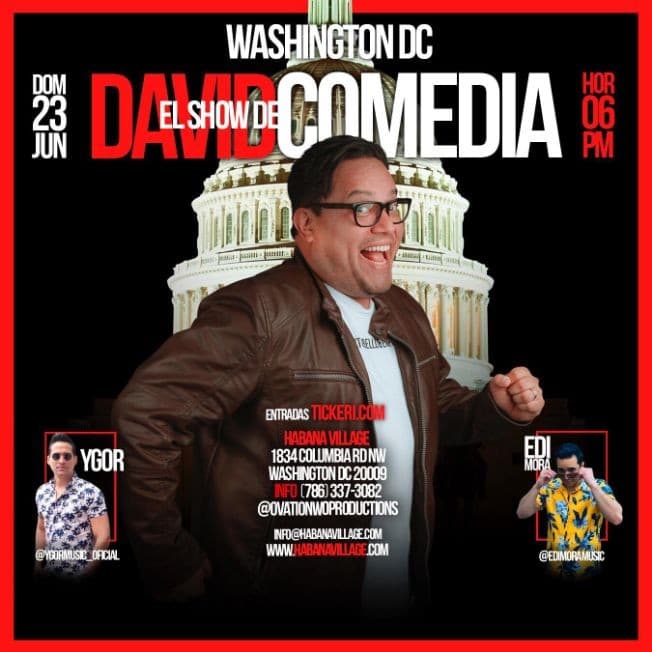 Event - David Comedia en Washignton DC - Washington, District Of Columbia - June 23, 2019 | concert tickets