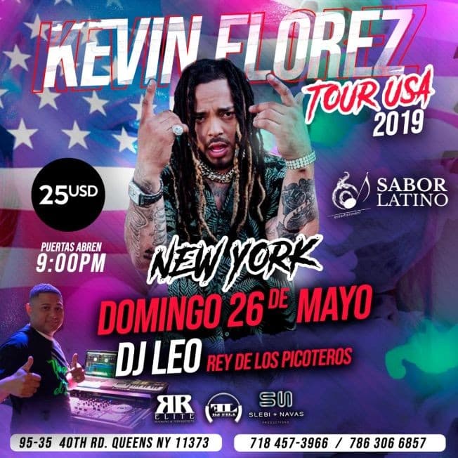 Event - Kevin Florez en Queens,NY - Queens, New York - May 26, 2019 | concert tickets