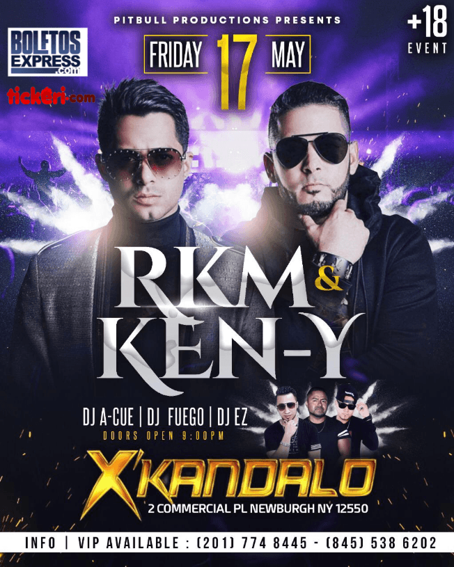 Event - Rkm & Ken-Y Live at Xkandalo - Newburgh, New York - May 17, 2019 | concert tickets