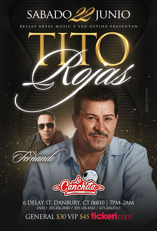 Event - Tito Rojas en Danbury,CT - Danbury, Connecticut - June 22, 2019 | concert tickets