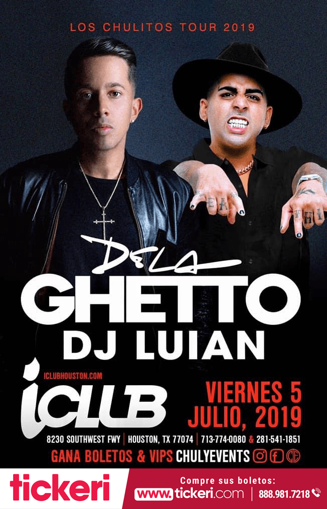 Event - De La Ghetto con DJ Luian en Concierto en Houston,TX - Houston, Texas - July 5, 2019 | concert tickets