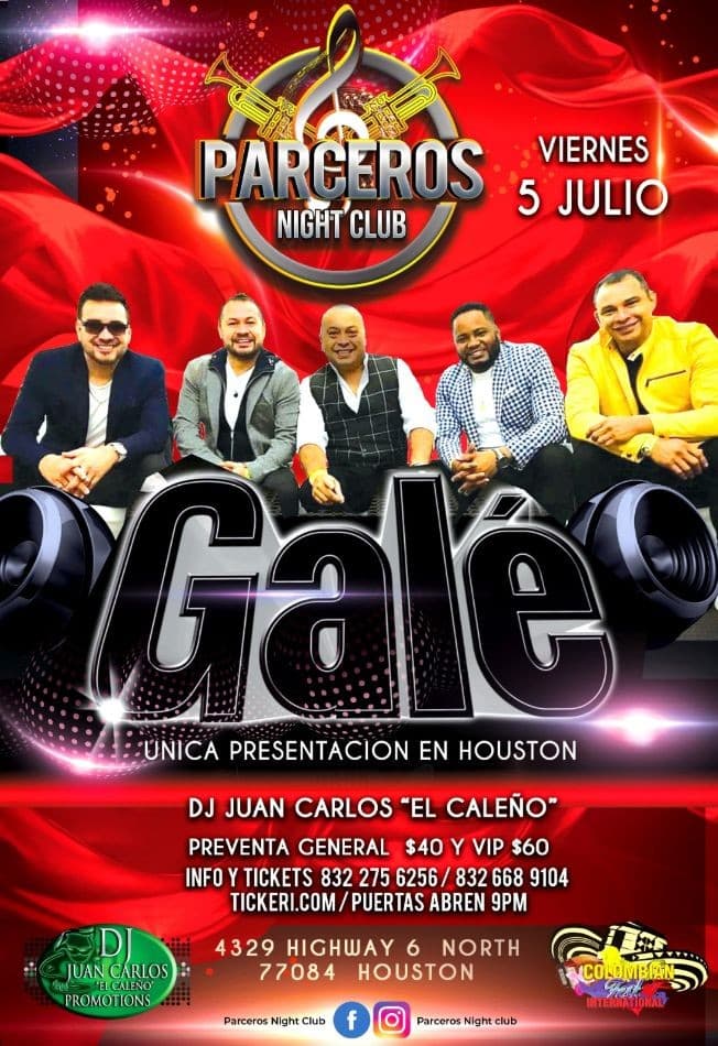 Event - Grupo Gale en Concierto en Houston - Houston, Texas - July 5, 2019 | concert tickets