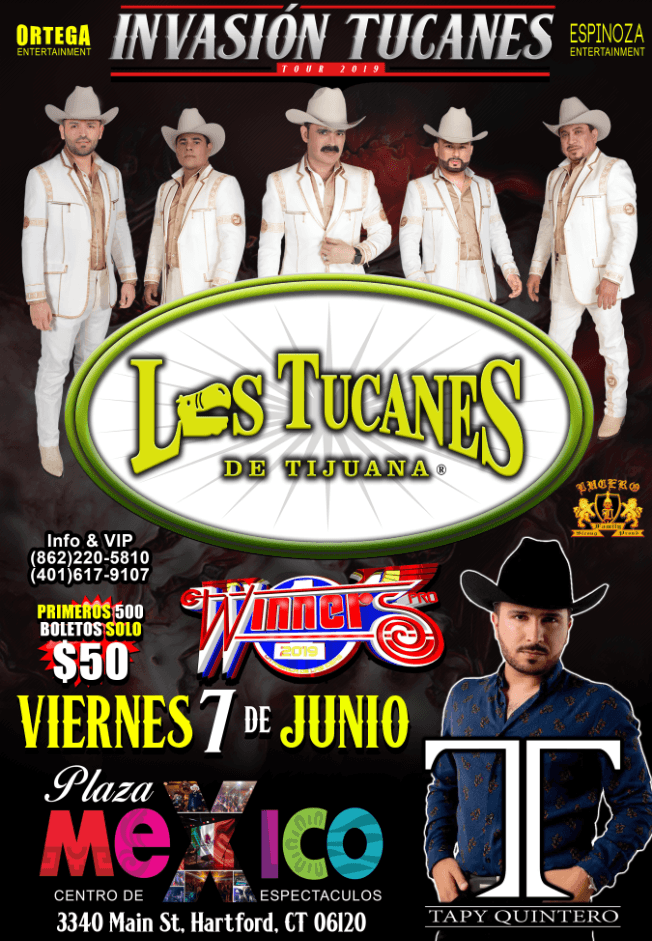 Event - Los Tucanes de Tijuana en Hartford, CT - Hartford, Connecticut - June 7, 2019 | concert tickets