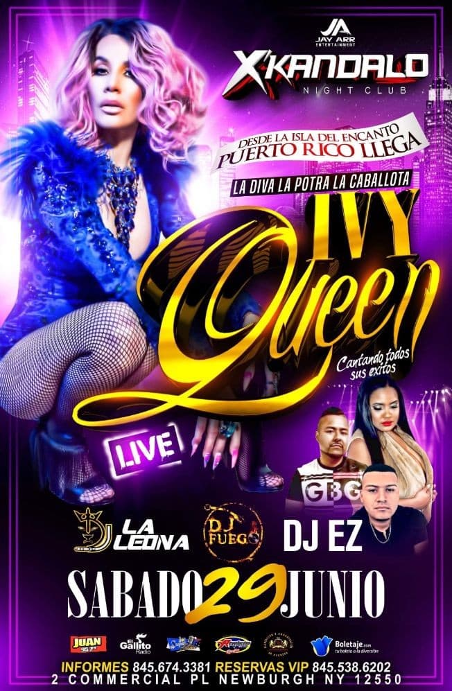 Event - Ivy Queen en Vivo en Newburgh,NY CANCELADO - Newburgh, New York - June 29, 2019 | concert tickets