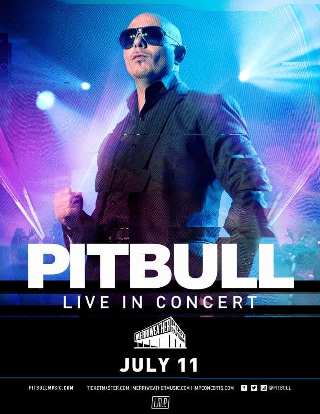 Event - Pitbull in concert - Columbia, Maryland - July 11, 2019 | concert tickets